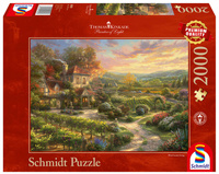 Puzzle 2000 PQ T. Kinkade Winnica 108394