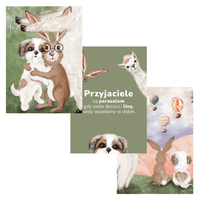 Zestaw Plakatów A4 Przyjaźń 3 sztuki