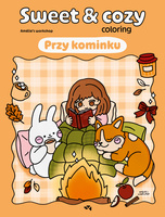 Przy kominku. Sweet & cozy coloring. Relacja Relaks