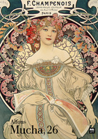 Kalendarz 2026 Mucha A3 wzór 1