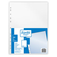 Paczka Koszulki groszkowe A4 Bantex PP 35 mikr. 100 sztuk