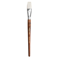 Paczka Pędzel Hobby nr 24 naturalny płaski 6 sztuk Happy Color