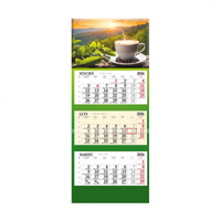 Kalendarz 2026 trójdzielny LUX SB6 -1 Kawa