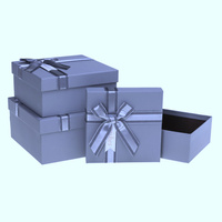 Pudełka ozdobne na prezenty PUG-24108-KW Blue 3 sztuki
