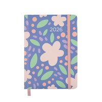 Kalendarz 2026 B6 dzienny Kwiaty