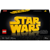 Lego Logo Star Wars zbudowane z klocków 75407