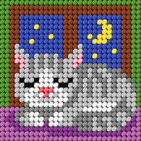 Zestaw do haftu Moje pierwsze wyszywanie Kotek