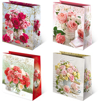 Torebki prezentowe T8L-119 Kwiaty bukiety 10 sztuk