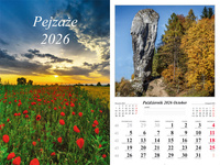 Kalendarz 2026 ścienny 7-k Pejzaże