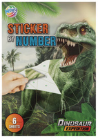 Naklejanie po numerach Dino