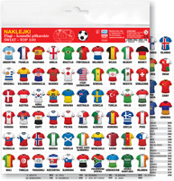 Naklejki Flagi koszulki piłkarskie Świat Top 100