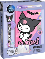 Zestaw 3w1 pamiętnik długopisy naklejki Kuromi KU00023