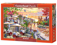 Puzzle 1000 Romantic City Sunset C-104956-2