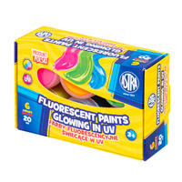 Farby fluorescencyjne Astra 6 kolorów po 20 ml