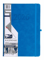 Kalendarz 2026 Jazz B5 tygodniowy niebieski