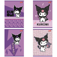 Paczka Zeszyt A5 32k. linia dwukolorowa Kuromi mix pakiet 15 sztuk