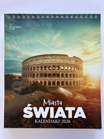Kalendarz 2026 biurkowy Miasta Świata
