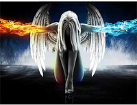 Diamentowa Mozaika Kobieta akt anioł żywiołów NO-1009319