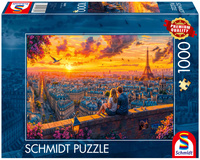 Puzzle 1000 PQ Szepty z dachu Paryża 113692