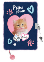 Pamiętnik z kłódką włochacz A5 96k Ginger Kitty MY LITTLE FRIEND