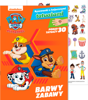 Barwy zabawy. Psi Patrol. Rysowanki z bajecznymi tatuażami
