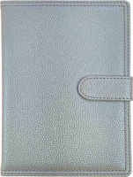 Kalendarz 2026 B5 dzienny z zapięciem hologram błękitny