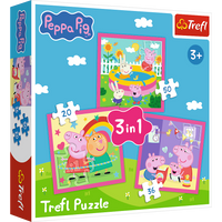 Puzzle 3w1 Peppa i przyjaciele 34873