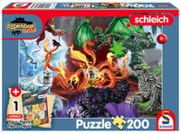 Puzzle 200 Schleich Eldrador Straszne Stworzenia + figurka 113351