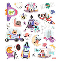 Naklejki Kosmiczne Zwierzaki 20 szt.