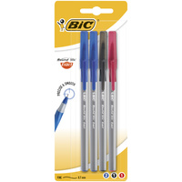 Długopis Round Stic Exact BIC mix AST blister 4szt