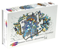 Puzzle 106 drewniane kolorowe Meduza