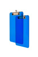 Deska A5 z metalowym klipem niebieska