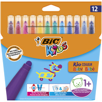 Flamastry Kids Kid Couleur Baby BIC 12 kolory
