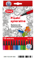 Pisaki spiralne 12 kolorów