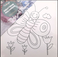 Obrazy do malowania Motylek 25cmx25cm