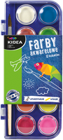 Farby akwarelowe Kidea 12 kolorów