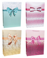 Torebki prezentowe Lux gigant Kokardki 12 sztuk