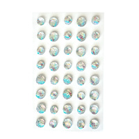 KRYSZTAŁY SAMOPRZYLEPNE MIX OPALIZUJĄCE RYBIA ŁUSKA 40 SZT