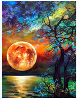 Diamentowa Mozaika Księżyc nad jeziorem NO-1007410
