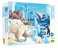 Książka i puzzle Ratujmy planetę bieguny 220 elementów