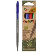 Długopisy EcoFamily 4 kolory Carioca 43102