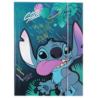 Teczka tekturowa A4 z gumką DISNEY CORE Stitch wzór 3