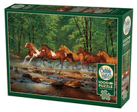 Puzzle 1000 Galopem przez rzekę 113538