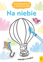 Na niebie. Kolorowanka z naklejkami