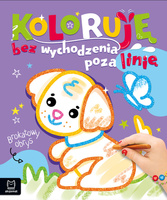 Piesek. Brokatowa kolorowanka