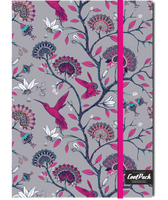 Brulion A5 z gumką Coolpack Silence