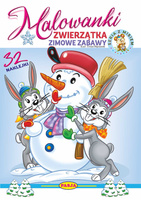 Zwierzątka- zimowe zabawy. Malowanki