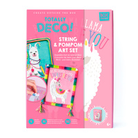 Zestaw artystyczny Lama i pompony Box Candiy