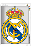 Zegar ścienny XL MDF Real Madrid RM00023