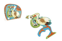 Puzzle konturowe Bocian 24 elementy Scratch